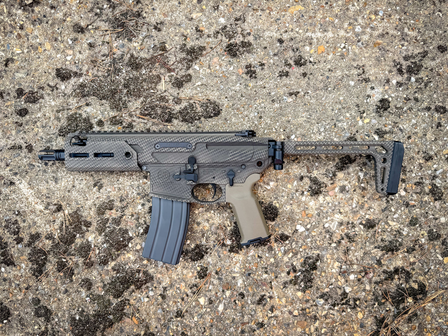 Salvo Precision SIG SPEAR LT 11.5” GBBR MWS MCX Engraved with full rifle CERAKOTE finish