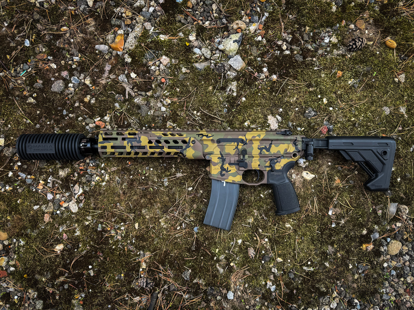 Salvo Precision SIG SPEAR LT 11.5” GBBR MWS MCX Engraved with full rifle CERAKOTE finish